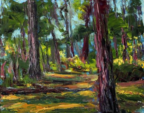 Sue W, Fall forest lights